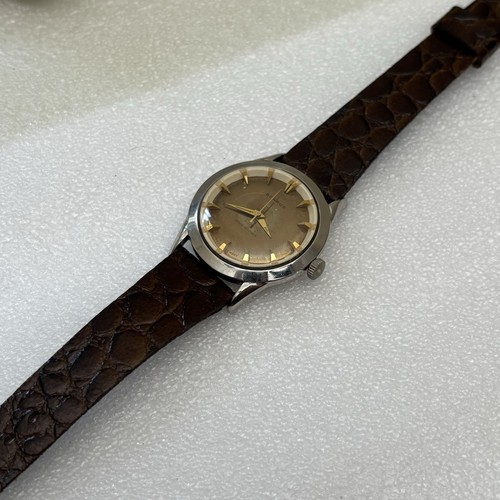 Vintage Benrus Men’s Watch 34mm Brown & Gold Dial Stainless Steel Rare - Runs - Picture 6 of 8