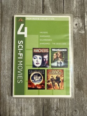 4 Sci-Fi Movies: Hackers / Solarbabies / WarGames / WarGames The Dead Code Rare