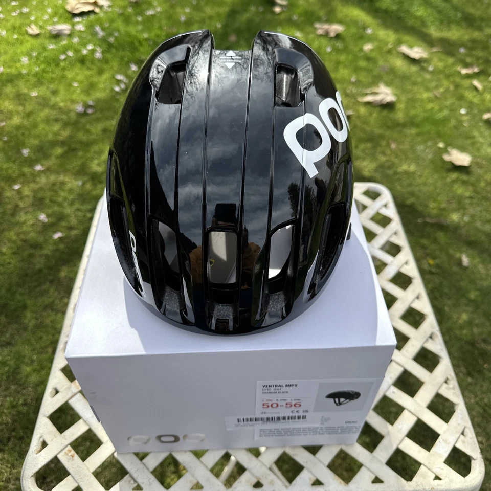 POC Ventral MIPS Road Cycling Helmet Uranium Black Size S. 50-56cm - Image 2 of 4