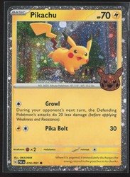 Pikachu 018/091 Trick or Trade 2024 Cosmos Holo