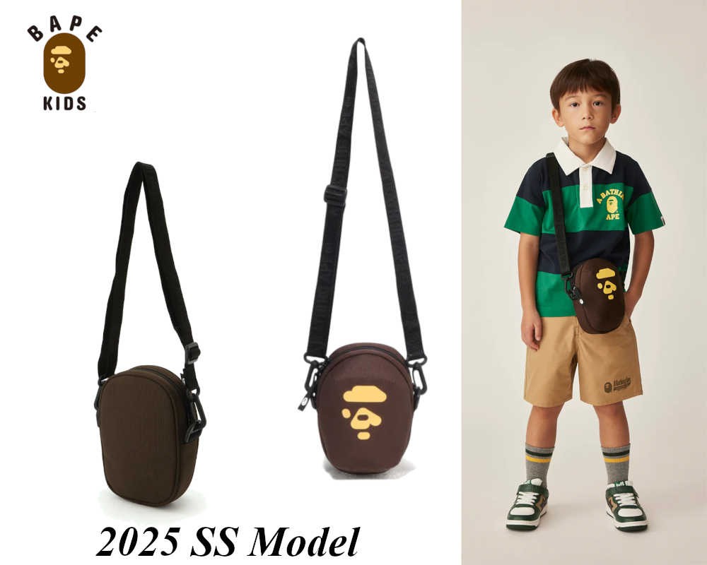 A Bathing Ape Kids Mini Crossbody Bag Shoulder Bag 2025 SS