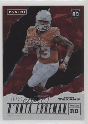 2017 Panini Father's Day Cracked Ice 19/25 D'Onta Foreman #44 Rookie RC 7p8