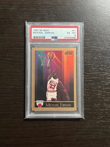 MICHAEL JORDAN 1990 Skybox Basketball Card #41 Graded PSA 6 Chicago Bulls HOF