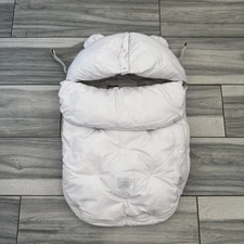 7AM Enfant Universal Stroller Footmuff White 0-9 Months Warm Bunting Bag