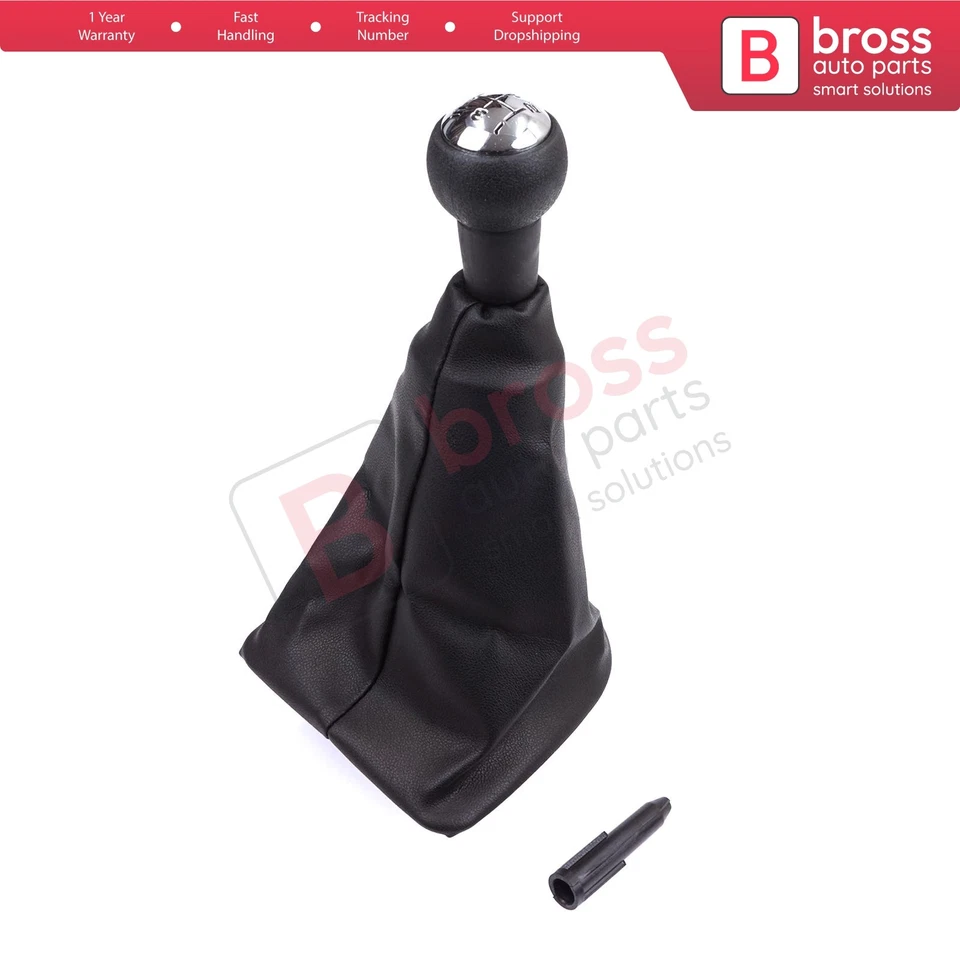 Juego de polaina de arranque negro perilla palanca de cambios Bross BSP810 7588.VQ para Peugeot 307 Foto 2 de 4