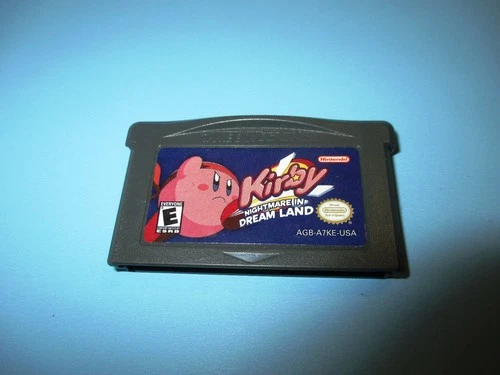 Kirby: Nightmare in Dream Land Nintendo Game Boy Advance SP Gameboy Game