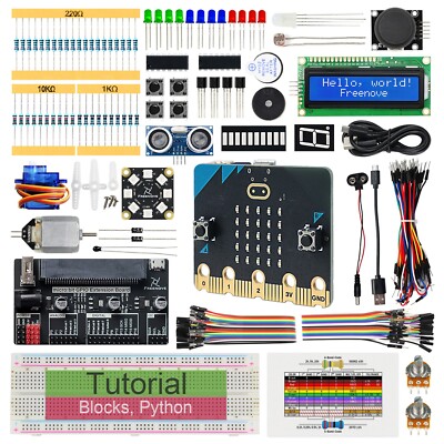 Freenove Super Starter Kit for BBC micro:bit V2 Blocks Python Code 192 Items