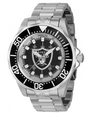 Invicta NFL Las Vegas Raiders Automatic Men's 47mm Grand Diver Watch 42117