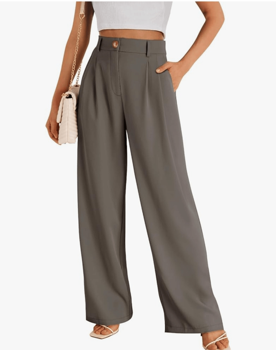 NEW LILLUSORY Wide Leg Dress Pants High Waisted Dressy Trousers L