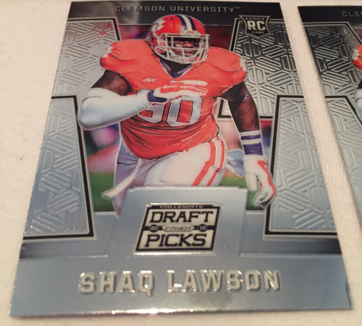 2016 Prizm Draft Football Shaq Lawson Clemson Tigers 5 rookie card lot #201 - Picture 2 of 4