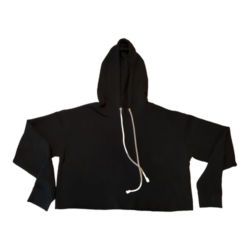 Wild Fable Sweatshirt Hoodie Womens Medium Black Cropped Casual
