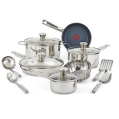 Tefal Platinum Endurance Stainless Steel Cookware Set 14 Pieces-image