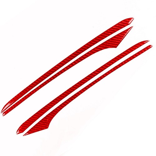 Cubierta de panel de puerta delantera de fibra de carbono roja 4 piezas para Honda Ridgeline Passport Pilot - Imagen 9 de 14
