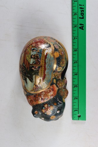 Estatuilla Gato Durmiente Satsuma De Colección - Hecha en China - Pintada a Mano aaa - Imagen 13 de 14