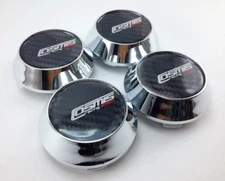 CENTER CAPS HUB WHEELS Car SIlver Chrome Rim Cover For COSMIS Size 63.5mm. 4pcs.