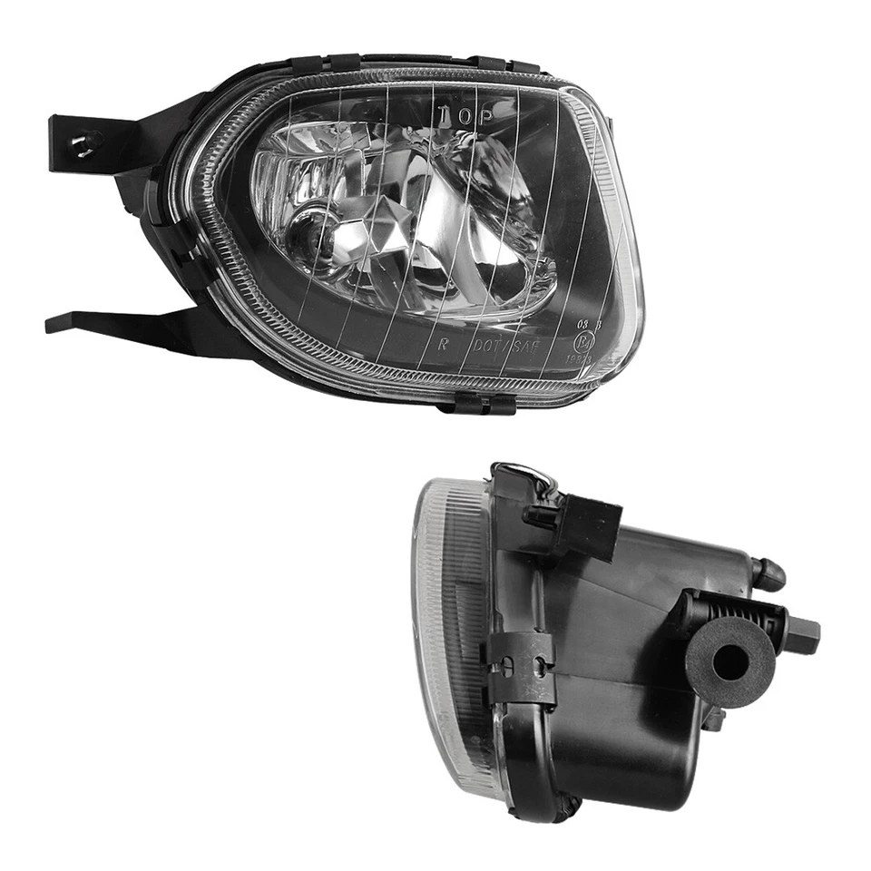 For 2003-2006 Mercedes Benz E320/E500 W211 Fog Lights Bumper Driving Lamps Clear - Image 4 of 4