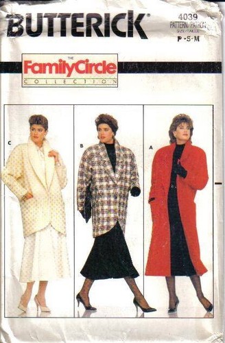 OOP Butterick Coats Jacket Cloak Sewing Pattern Misses and Plus Size You Pick - Picture 11 of 46