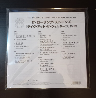 ROLLING STONES LIve At The Wiltern 2024 3LP's JAPAN OBI LTD