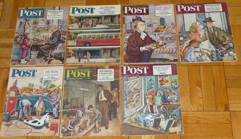 Lot 7 1949 Saturday Evening Post Ads Coke Pan Am South Bend Split Bamboo Fly Rod