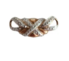 Sterling Silver & Plated Gold Slide Pendant