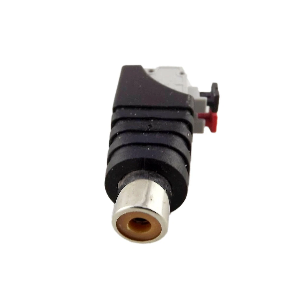 10xRCA Female Push-in Type Spring Screwless Terminal Quick Connector CCTV Camera - Image 4 of 4