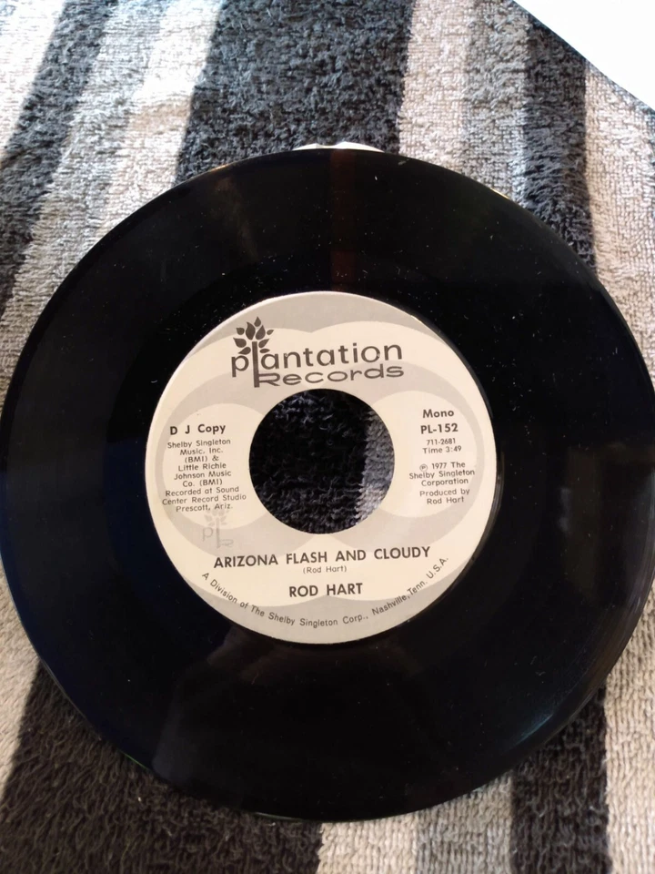 Plantation Records - Rod Hart - Arizona Flash And Cloudy - PL-152 - Mono -Stereo Foto 2 de 3