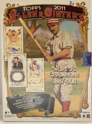2011 TOPPS ALLEN & GINTER MLB BASEBALL HOBBY BOX GEORGE W. BUSH