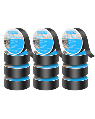 Deck Joist Tape Deck Flashing Tape 2'' x 50' Butyl Joist Tape 12 Rolls Black