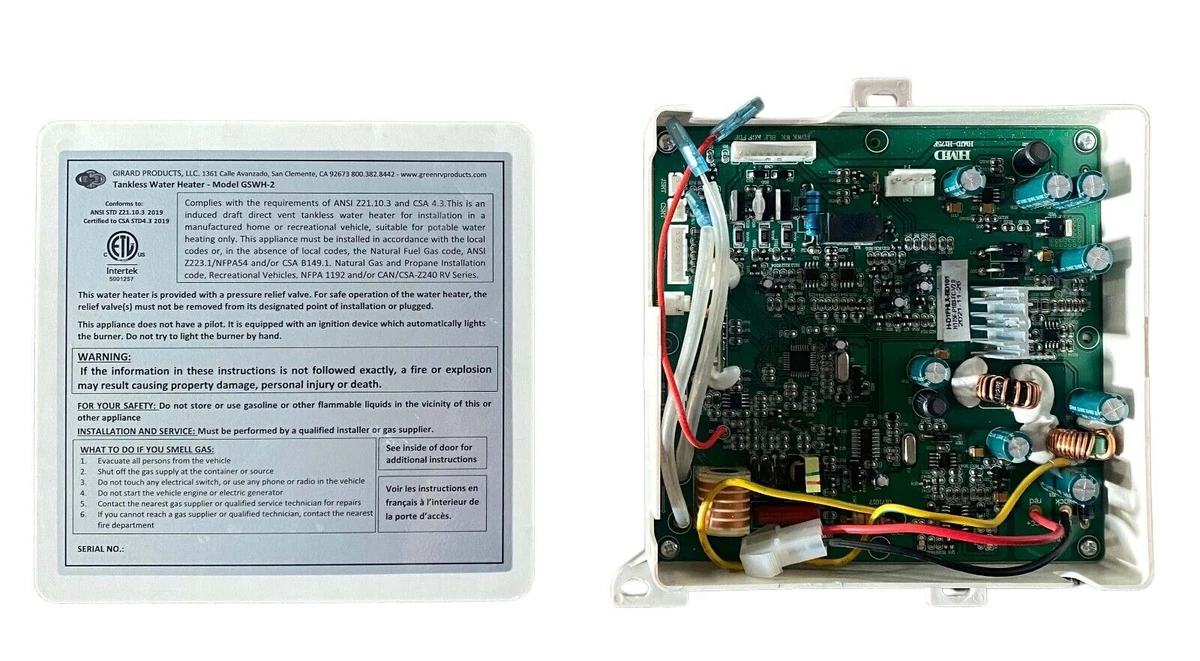 Processor Board Girard #GSWH-2 On-Demand Water Heater Control Board | eBay