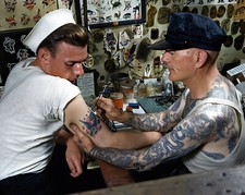 Vintage Tattoo Image 14 x 11" Photo Print