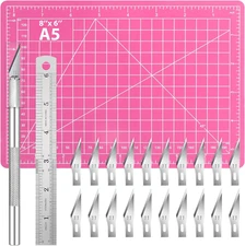 23 Pack Exacto Knife Craft Knife Precision Carving Hobby Knife Kit, 20 Spare Art