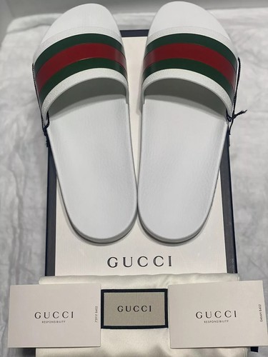 Gucci Pursuit 72 Web Slides Brand New Sz 12 - Picture 3 of 62