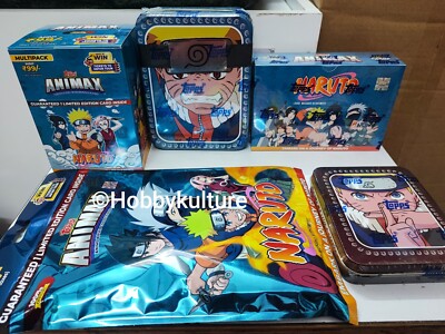 Topps Animax Naruto 2024 NEW COMBO PACK STARTER+ 2 TINS + 12