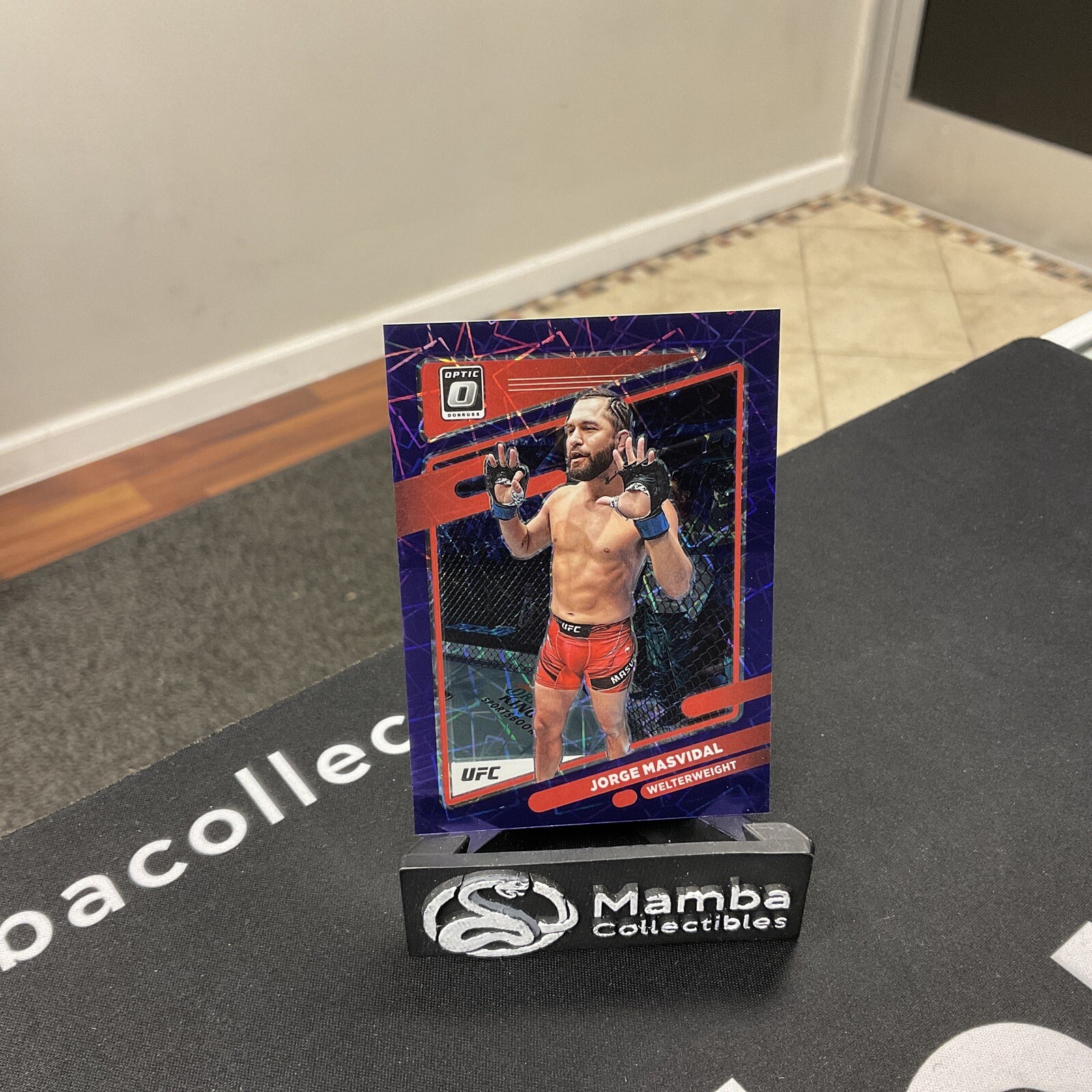 2022 Panini Donruss Optic UFC 79 Jorge Masvidal /59 Purple Velocity Prizm
