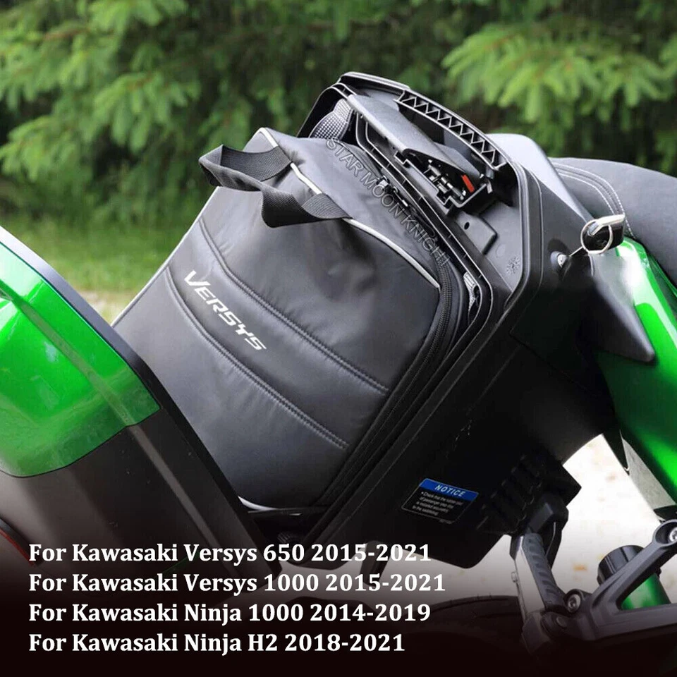 Bolsa de sillín bolsas de equipaje impermeables para Kawasaki Versys 650 1000 Ninja 1000 H2 Foto 2 de 4