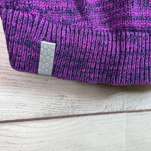 Ivivva Girls Purple Knit Long Sleeve Sweater Thumbholes Size 14 - Picture 7 of 10