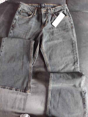 BDG Urban Outfitters High + Wide High Waist Wide Leg Black Jeans Size 28