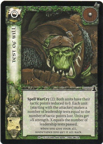 WARCRY SWORDS OF RETRIBUTION 2005 Individual Trading Cards - Foto 71 di 231