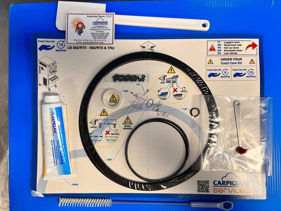 Coldelite Parts Batch Freezer Complete LB 502 Tune Up Kit | Complete Parts Kit