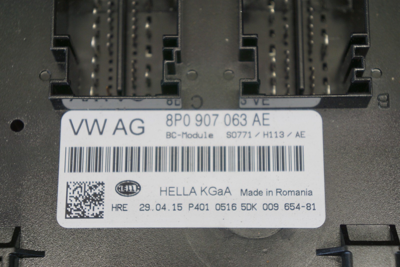 2013 - 2015 AUDI R8 V8 BCM ONBOARD SUPPLY CONTROL MODULE UNIT SET OEM 8P0907063