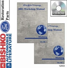 2001 Ford Mustang Shop Service Repair Manual CD Engine Drivetrain Electrical OEM