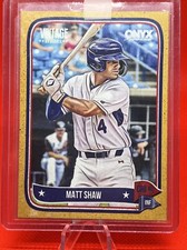 MATT SHAW 2024 ONYX VINTAGE BASEBALL PROSPECT CARD Gold BORDER /150