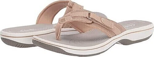 Clarks donna Breeze Sea talpe sintetico taglia 10M (1652) NUOVO