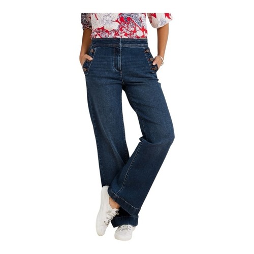 Talbots Damengröße 18 weites Bein Jeans Voyage Wash neu mit Etikett