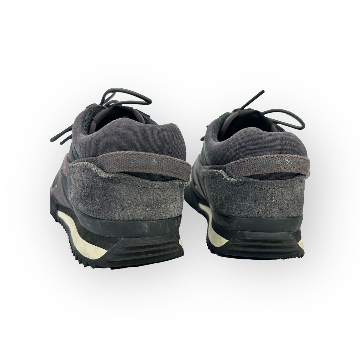 Rag & Bone Black Retro Runner 2.0 Suede Womens Sneakers 36.5
