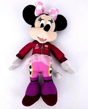 Disney Minnie Mouse Plush Car Race Outfit Stuffed Animal Soft Toy 10"