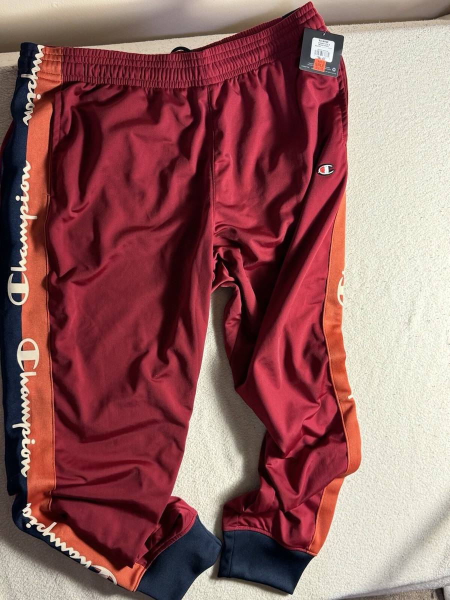 Champion Track Pants Cherry Pie Red And Orange XXL IMPERFECT Sweat Pants  Jogger