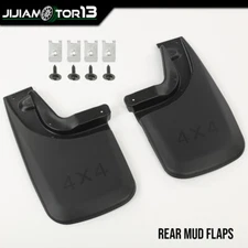 2PCS Fit For Toyota Tacoma 2005-2015 Splash Guards Mud Flaps REAR W/ WHEEL CLIPS