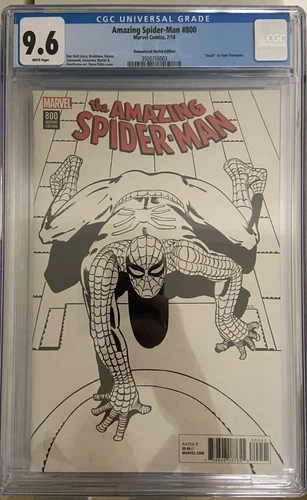 Amazing Spider-man 800 CGC 9.6 1:1000 Remastered Ditko Sketch Edition