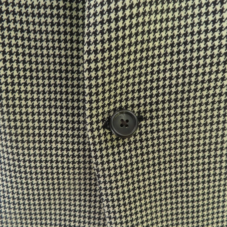 Blazer Chaqueta Deportiva Ralph Lauren Chaps Para Hombre 44R Negro Blanco Pata de Gallo Lana Foto 3 de 4